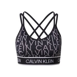 Calvin Klein Performance Sportovní podprsenka  černá / šeříková / světle fialová
