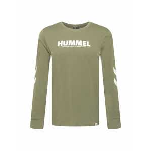 Hummel Funkční tričko 'Legacy'  khaki / bílá