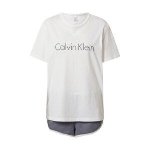Calvin Klein Underwear Pyžamo  šedá / bílá