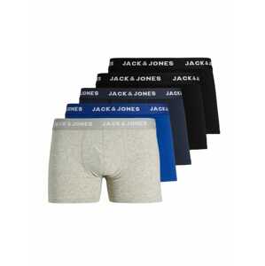 JACK & JONES Boxerky  modrá / námořnická modř / šedý melír / černá