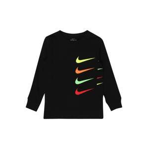Nike Sportswear Tričko  černá / žlutá / oranžová / světle zelená / červená
