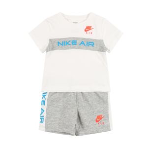 NIKE Sportovní oblečení  šedý melír / bílá / oranžová / modrá