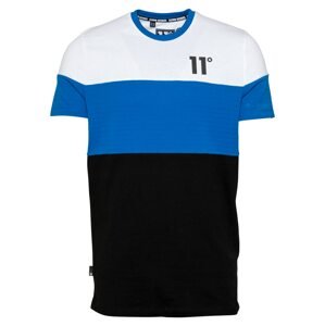 11 Degrees T-Shirt  bílá / černá / královská modrá