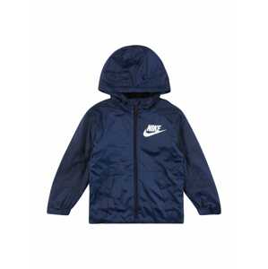 Nike Sportswear Přechodná bunda  bílá / marine modrá