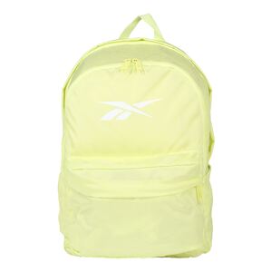 REEBOK Sportovní batoh  světle žlutá / bílá