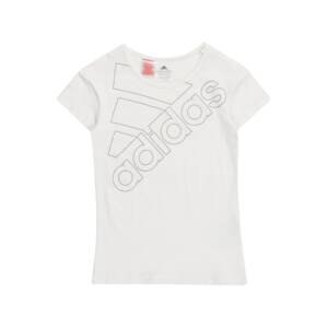 ADIDAS PERFORMANCE Funkční tričko  bílá / šedá