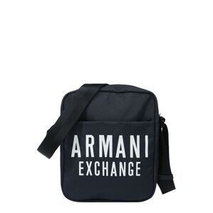 ARMANI EXCHANGE Taška přes rameno  noční modrá / bílá