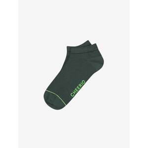 CHEERIO* Ponožky 'SNEAKER PAL'  tmavě zelená