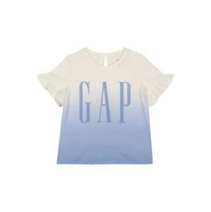 GAP T-Shirt  bílá / kouřově modrá