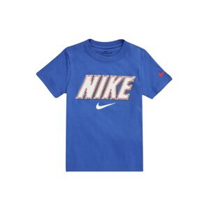 Nike Sportswear Tričko  královská modrá / bílá / šedá