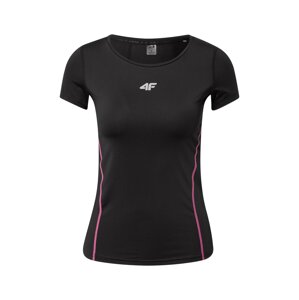 4F Funkční tričko  černá / pink / stříbrná