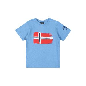TROLLKIDS Funkční tričko 'Oslo'  královská modrá / červená / tmavě modrá / bílá