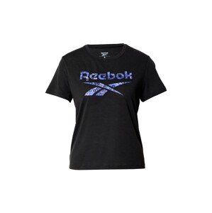 Reebok Sport Funkční tričko 'Modern Safari' modrá / černá