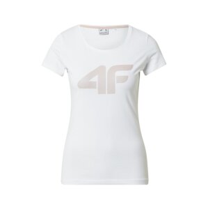 4F Funkční tričko  bílá / pudrová