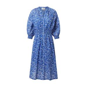 SECOND FEMALE Košilové šaty 'Dayly'  modrá / bílá