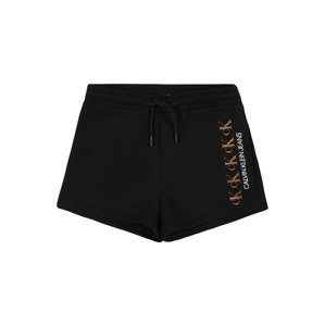 Calvin Klein Jeans Kalhoty  černá / bílá / béžová
