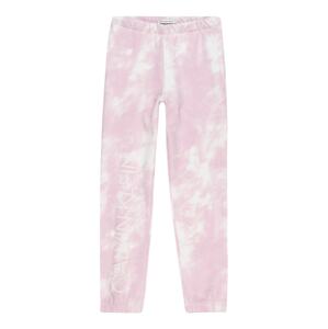 Calvin Klein Jeans Kalhoty  růžová / bílá