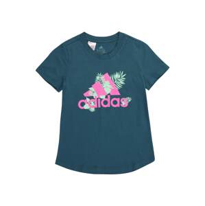 ADIDAS PERFORMANCE Funkční tričko 'Tropical'  petrolejová / fialová / mátová