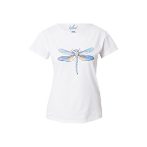 bleed clothing T-Shirt  'Lakefly'  bílá / modrá / fialová / oranžová