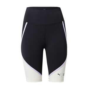 PUMA Sportovní kalhoty 'FIRST MILE'  černá / bílá / pastelová fialová