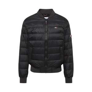 Tommy Jeans Zimní bunda  černá / bílá / ohnivá červená / námořnická modř