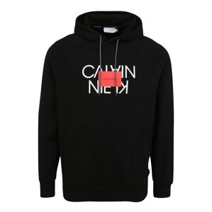 Calvin Klein Mikina  černá / bílá / pastelově červená