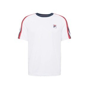 FILA Funkční tričko 'Linus'  bílá / chladná modrá / červená
