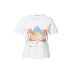 LTB T-Shirt 'BILOZE'  bílá / kouřově modrá / humrová / žlutá