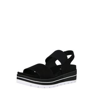 BULLBOXER Sandály  černá / bílá