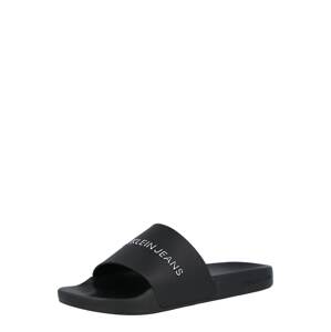 Calvin Klein Jeans Pantofle  černá / bílá