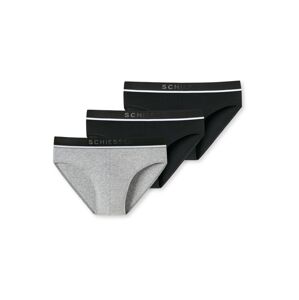 SCHIESSER Slipy  černá / bílá / šedý melír