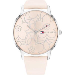 TOMMY HILFIGER Analogové hodinky  stříbrná / pastelově růžová