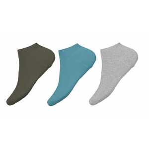 NAME IT Ponožky 'Vilum'  aqua modrá / khaki / světle šedá