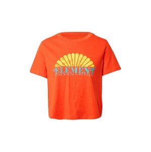 ELEMENT Funkční tričko 'DEBUT'  tmavě oranžová / tyrkysová / žlutá