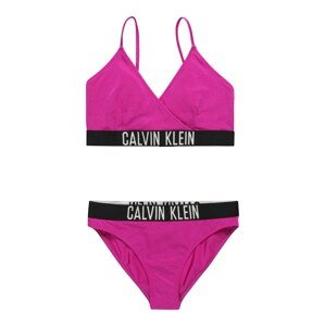 Calvin Klein Swimwear Bikiny  fuchsiová / černá / bílá