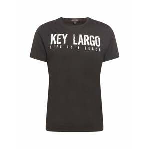 Key Largo Tričko  černá / bílá