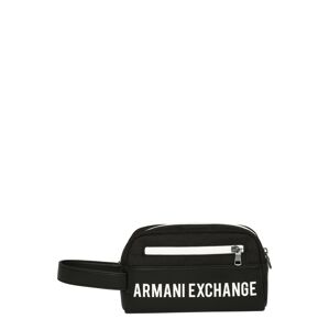 ARMANI EXCHANGE Kosmetická taška  bílá / černá