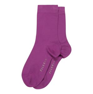 FALKE Ponožky 'Cotton Touch'  šedá / tmavě fialová