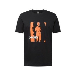 OAKLEY Funkční tričko 'JONNY' tmavě oranžová / černá / bílá