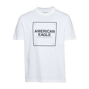 American Eagle Tričko  bílá / černá