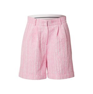 Crās Kalhoty se sklady v pase 'Sisleycras' pink / bílá