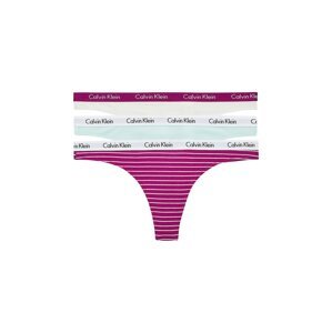 Calvin Klein Underwear Tanga  tyrkysová / bílá / tmavě růžová