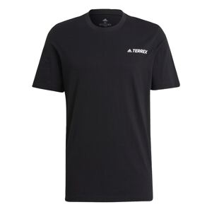 adidas Terrex Funkční tričko  černá / bílá