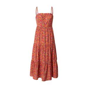 FRNCH PARIS Letní šaty 'Anaisse'  trávově zelená / oranžová / pink