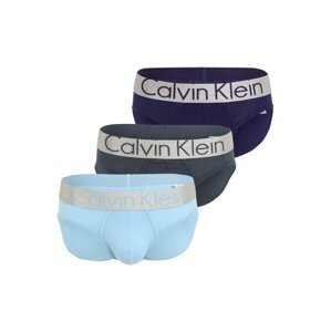 Calvin Klein Underwear Slipy  stříbrná / světlemodrá / indigo / chladná modrá
