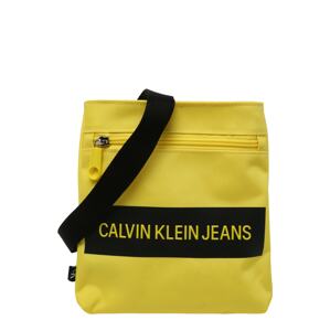 Calvin Klein Jeans Taška přes rameno  žlutá / černá