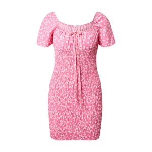 GLAMOROUS Šaty  pink / bílá