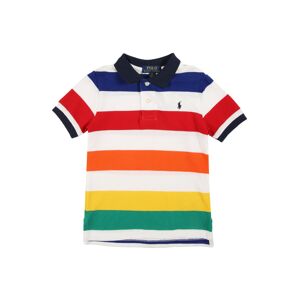 POLO RALPH LAUREN Tričko  bílá / zelená / námořnická modř / oranžová / červená