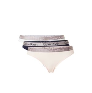 Calvin Klein Underwear Tanga  bílá / noční modrá / starorůžová / krémová