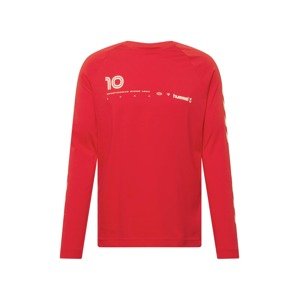 Hummel Funkční tričko 'Musa'  ohnivá červená / bílá